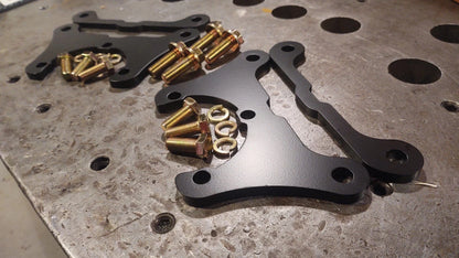 GM 14 Bolt 10.5 SRW Disc Brake Conversion Bracket Kit Uses New style GM Caliper