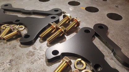 GM 14 Bolt 10.5 SRW Disc Brake Conversion Bracket Kit Uses New style GM Caliper
